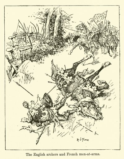 Les archers anglais et les hommes d