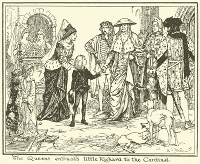 La reine confie le petit Richard au cardinal - Henry Justice Ford