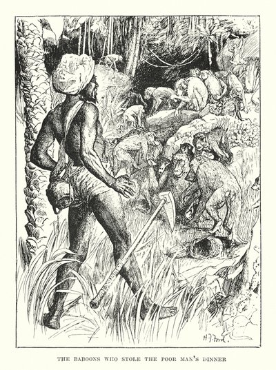 Les babouins qui ont volé le dîner du pauvre homme - Henry Justice Ford