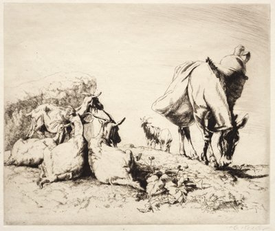 Un bord de route en Espagne - Henry Keller