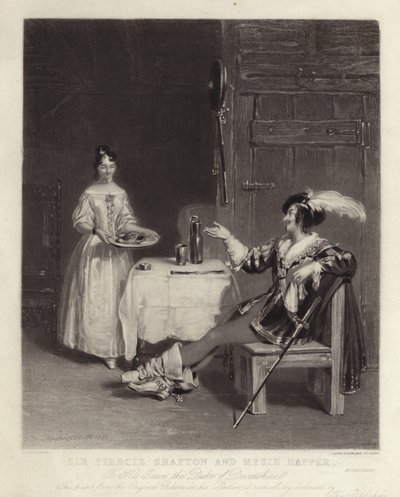 Sir Piercie Shafton et Mysie Happer - Henry Liverseege
