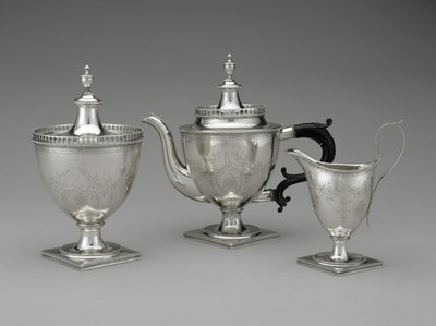 Théière, sucrier et pot à crème - Henry Lupp