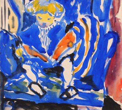 Enfant lisant, 1915-1918 - Henry Lyman Saÿen