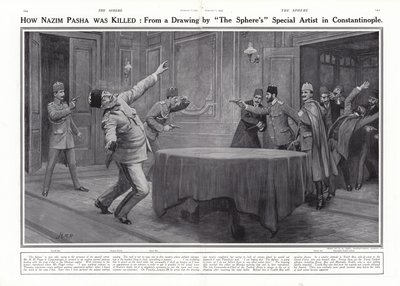 Assassinat de Nazim Pacha par les Jeunes Turcs, Constantinople, 23 janvier 1913 - Henry Marriott Paget