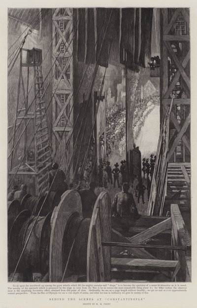 Dans les coulisses à Constantinople, à Olympia - Henry Marriott Paget