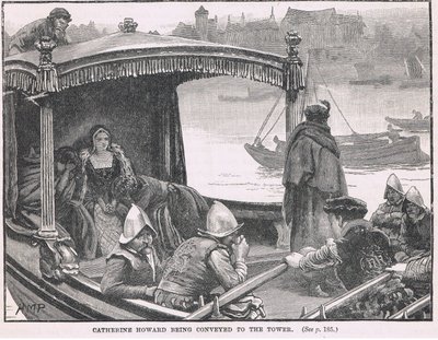 Catherine Howard transportée à la Tour 1542 - Henry Marriott Paget