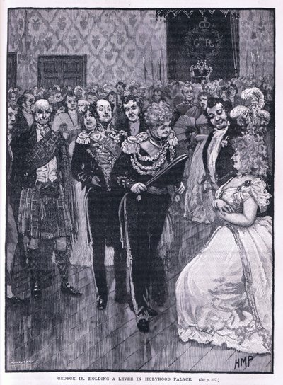 George IV tenant une réception au Palais de Holyrood 1822 - Henry Marriott Paget
