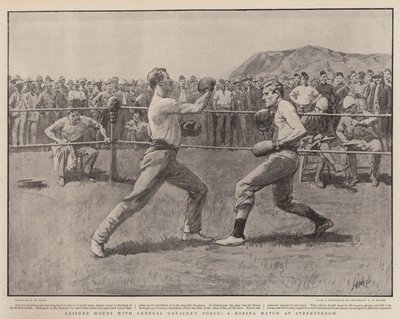 Heures de loisir avec la force du général Gatacre, un match de boxe à Sterkstroom - Henry Marriott Paget