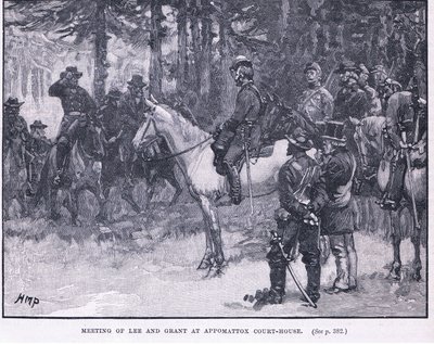 Rencontre de Lee et Grant à Appomattox Court House 1865 - Henry Marriott Paget