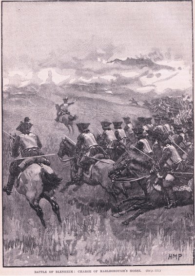 La Bataille de Blenheim: Charge par la cavalerie de Marlborough - Henry Marriott Paget