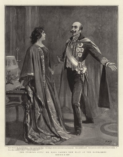 La Cité Éternelle, nouvelle pièce de M. Hall Caine au Haymarket - Henry Marriott Paget