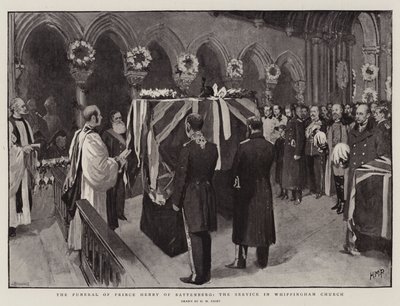 Les funérailles du prince Henry de Battenberg, le service à l