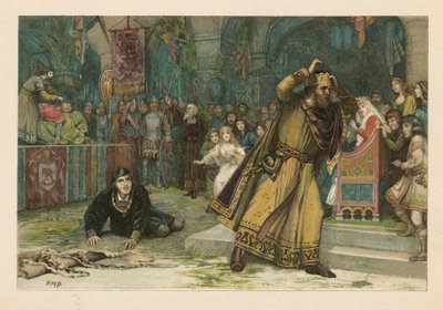 La scène de la pièce de Hamlet - Henry Marriott Paget