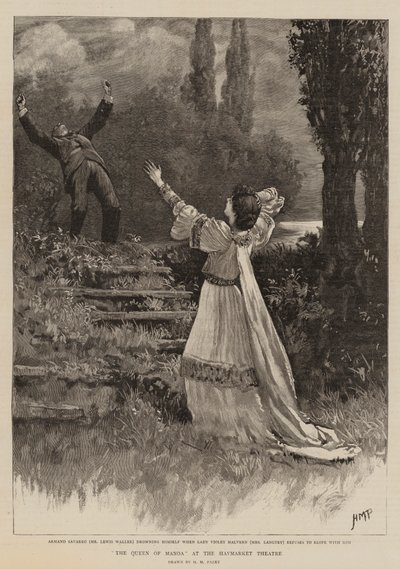 La reine de Manoa au théâtre Haymarket - Henry Marriott Paget