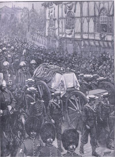 Les funérailles de la Reine, la dernière étape, illustration de l
