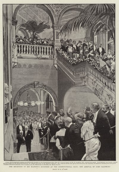 La réception des ministres de Sa Majesté au Constitutional Club, l