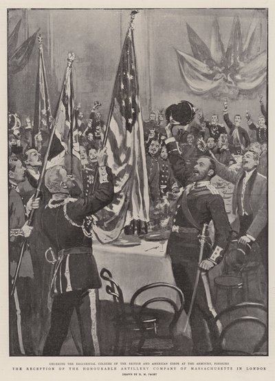 La réception de la Honourable Artillery Company du Massachusetts à Londres - Henry Marriott Paget
