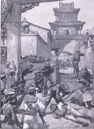 La guerre en Chine : Les combats à Tientsin, illustration de l