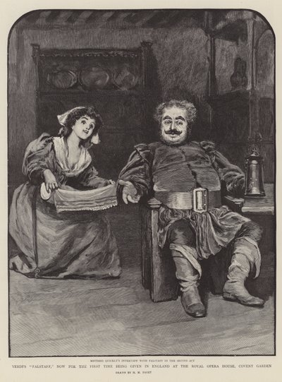 Falstaff de Verdi, pour la première fois en Angleterre au Royal Opera House, Covent Garden - Henry Marriott Paget