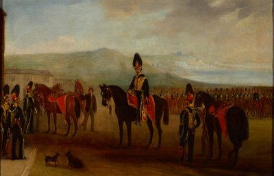 15e Hussards du Roi en ordre de revue, vers 1837 - Henry Martens
