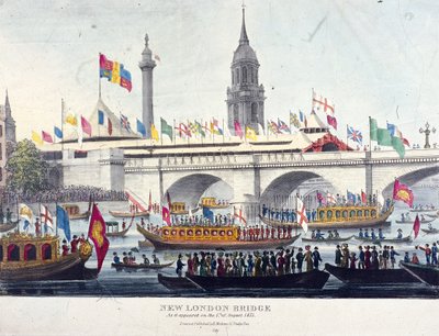 Nouveau pont de Londres, Londres, 1831 - Henry Matthews