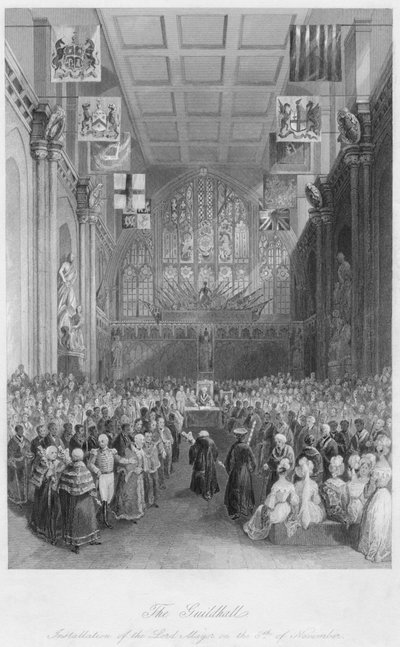 Le Guildhall. Installation du Lord Maire le 8 novembre - Henry Melville