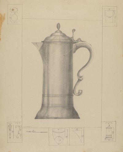 Flacon en Étain - Henry Meyers