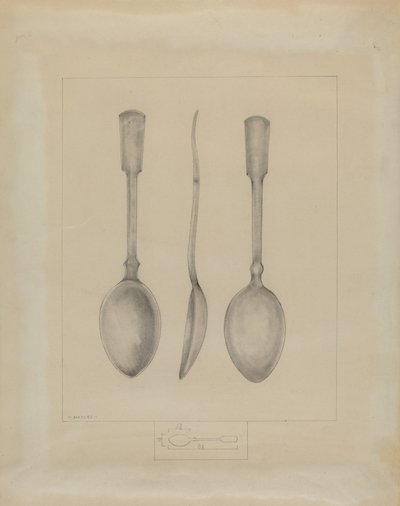 Cuillère en étain - Henry Meyers