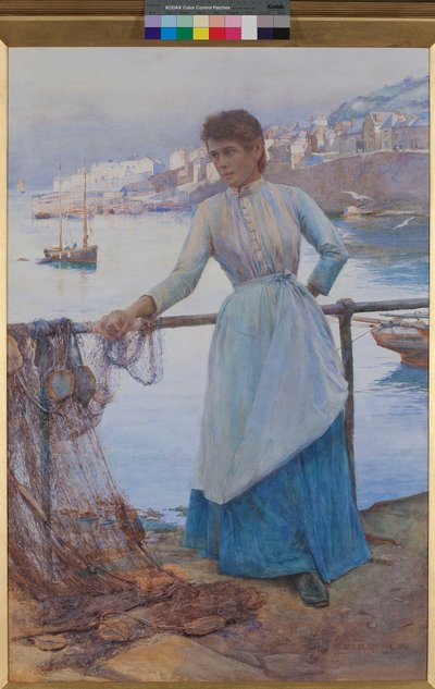 Fille en bleu - Henry Meynell Rheam