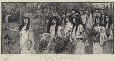 La cueillette du gui - Henry Meynell Rheam