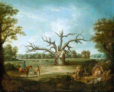 Le chêne Fairlop, forêt de Hainault, 1816 - Henry Milbourne