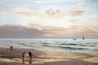 Pêcheurs tirant leurs filets sur les côtes nord du Pays de Galles - Henry Moore
