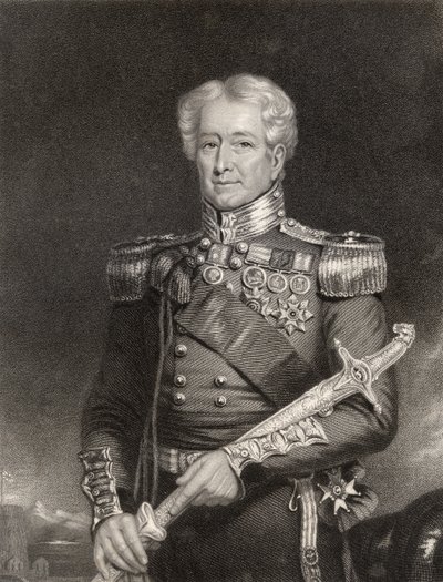 Sir Robert Henry Sale, gravé par F. Holl, de 