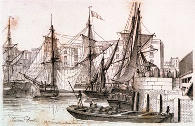 Les docks de Londres - Henry Moses