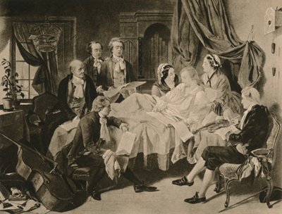 Le lit de mort de Mozart, 1910 - Henry Nelson O