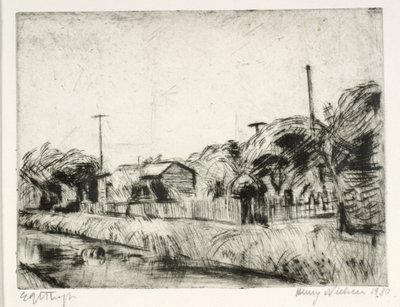 Jardins ouvriers au bord du canal - Henry Nielsen