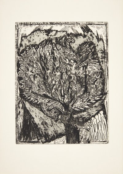 Løkken. Paysage de dunes avec panneau - Henry Nielsen