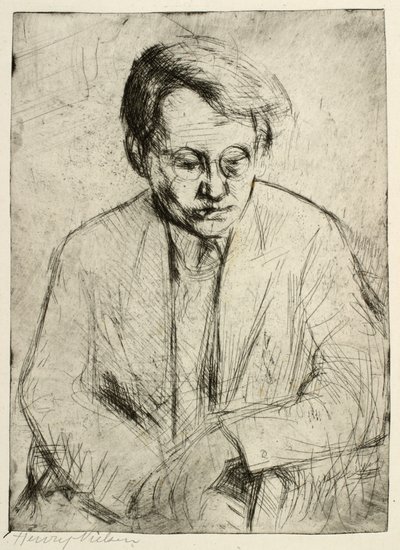 Homme assis - Henry Nielsen