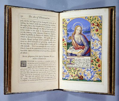 Page représentant un portrait de Saint Jean, de L