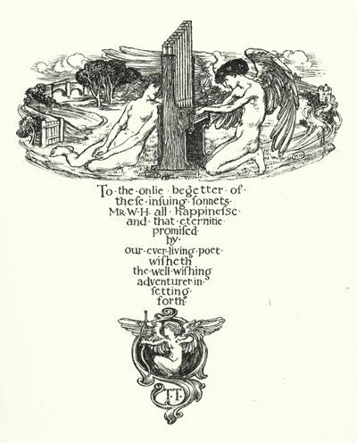 Sonnets de Shakespeare, dédicace - Henry Ospovat