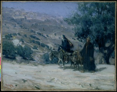 Fuite en Égypte - Henry Ossawa Tanner