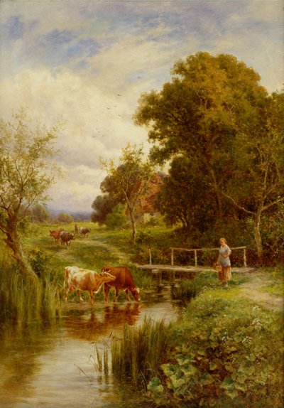 À travers le ruisseau, Midgham, Berkshire - Henry Parker