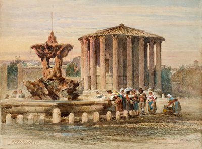 Fontaine à Rome - Henry Parsons Riviere