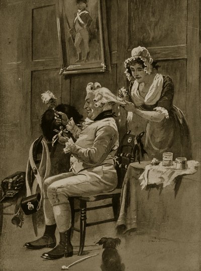 Préparation pour le défilé, 1799, illustration de 