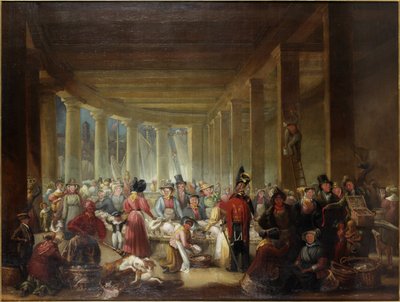 Le vieux marché aux poissons, Sandhill, Newcastle upon Tyne - Henry Perlee Parker
