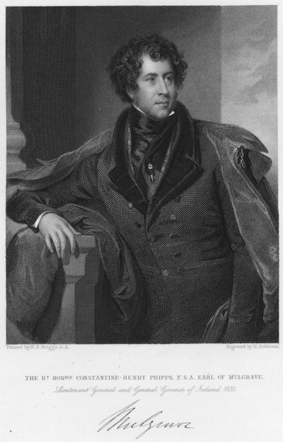 Le très honorable Constantine-Henry Phipps, F S A, Comte de Mulgrave, Lieutenant Général et Gouverneur Général d