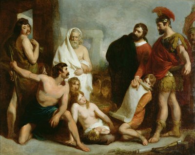 Les Romains enseignant les arts mécaniques aux anciens Bretons - Henry Perronet Briggs