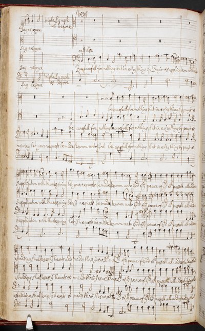 Partition autographe de Purcell de 