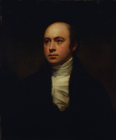 Portrait de Sir Francis Chantrey, en veste sombre et cravate blanche - Henry Raeburn