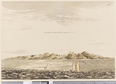 Page 16 Otaheite, quand la pointe Vénus est à S.O. par O. à 5 miles de distance, 1768-75 - Henry Roberts